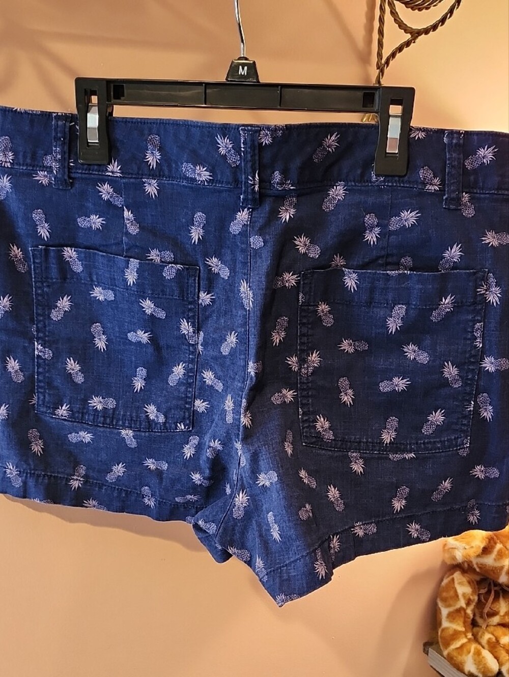 Gap Pineapple Print Navy Shorts - Picture 3 of 4